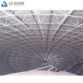 Installation of spherical space frame roof dome steel frame circular steel building